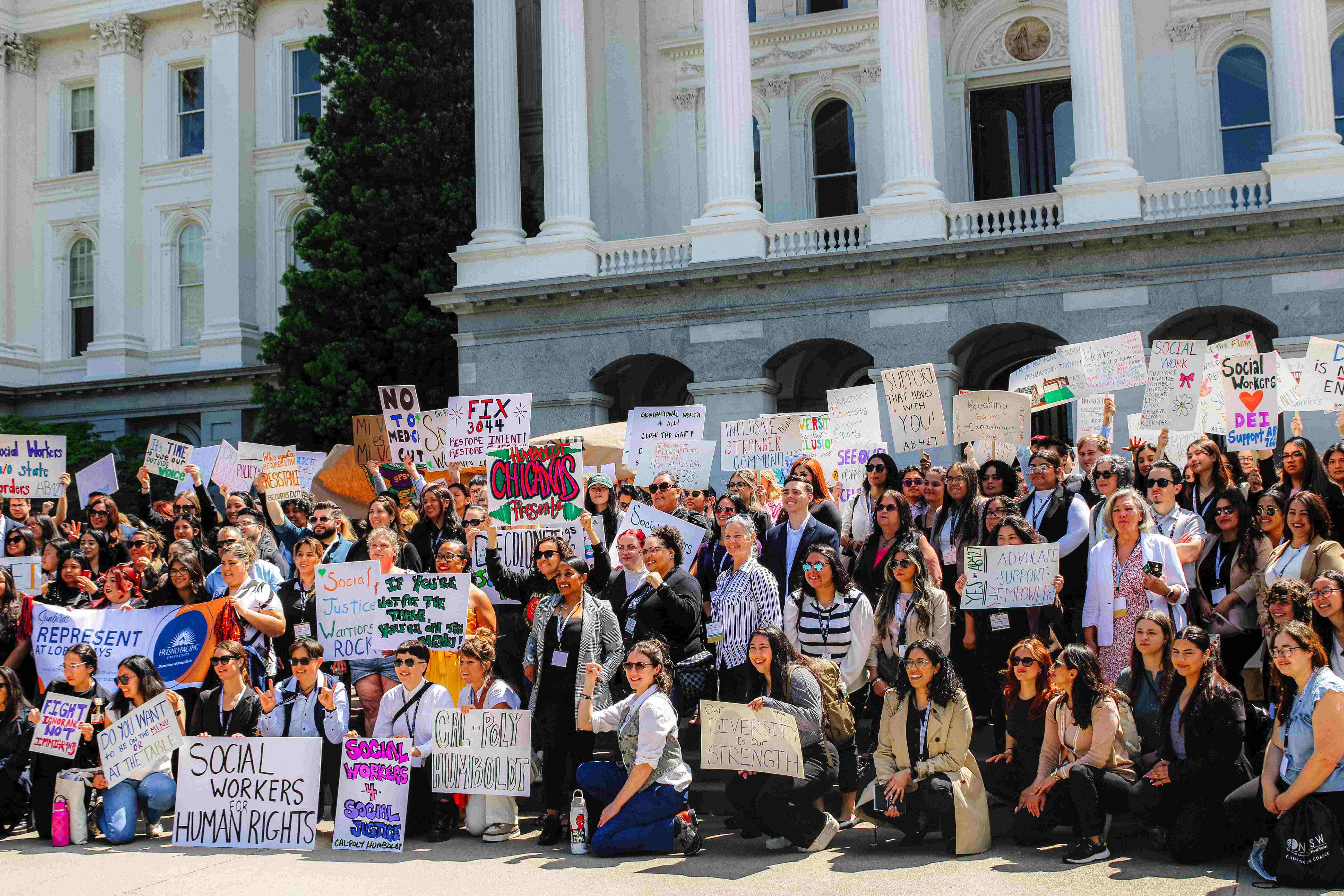 Candid group photo during 2025 Lobby Days rally
