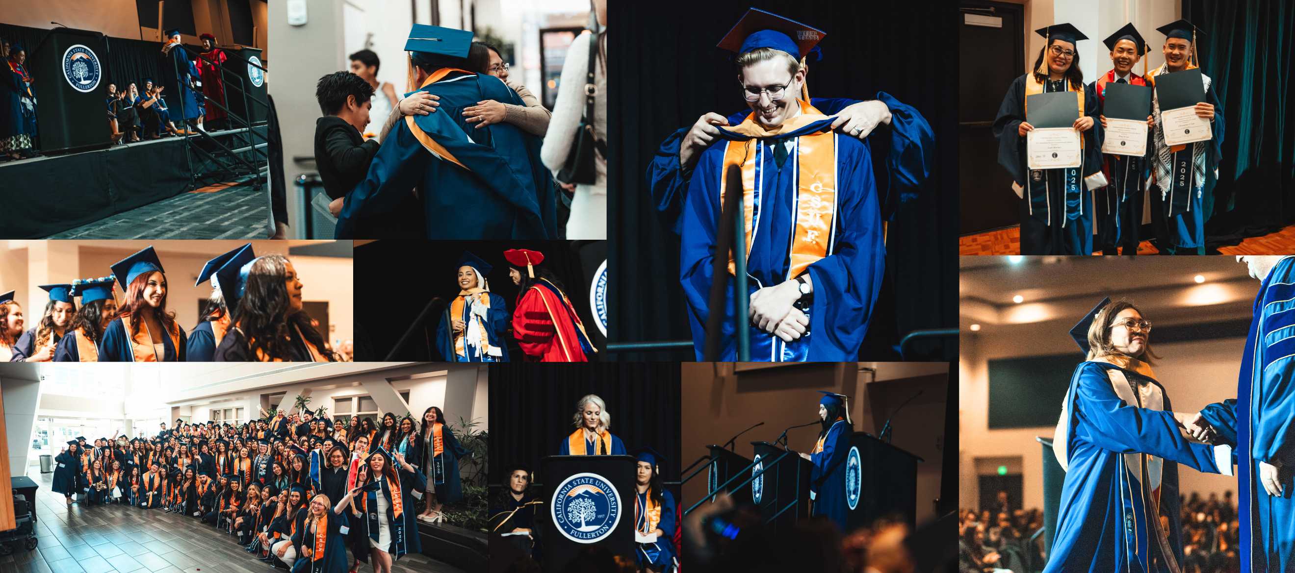 Photo Collage of 2025 Hooding Ceremony