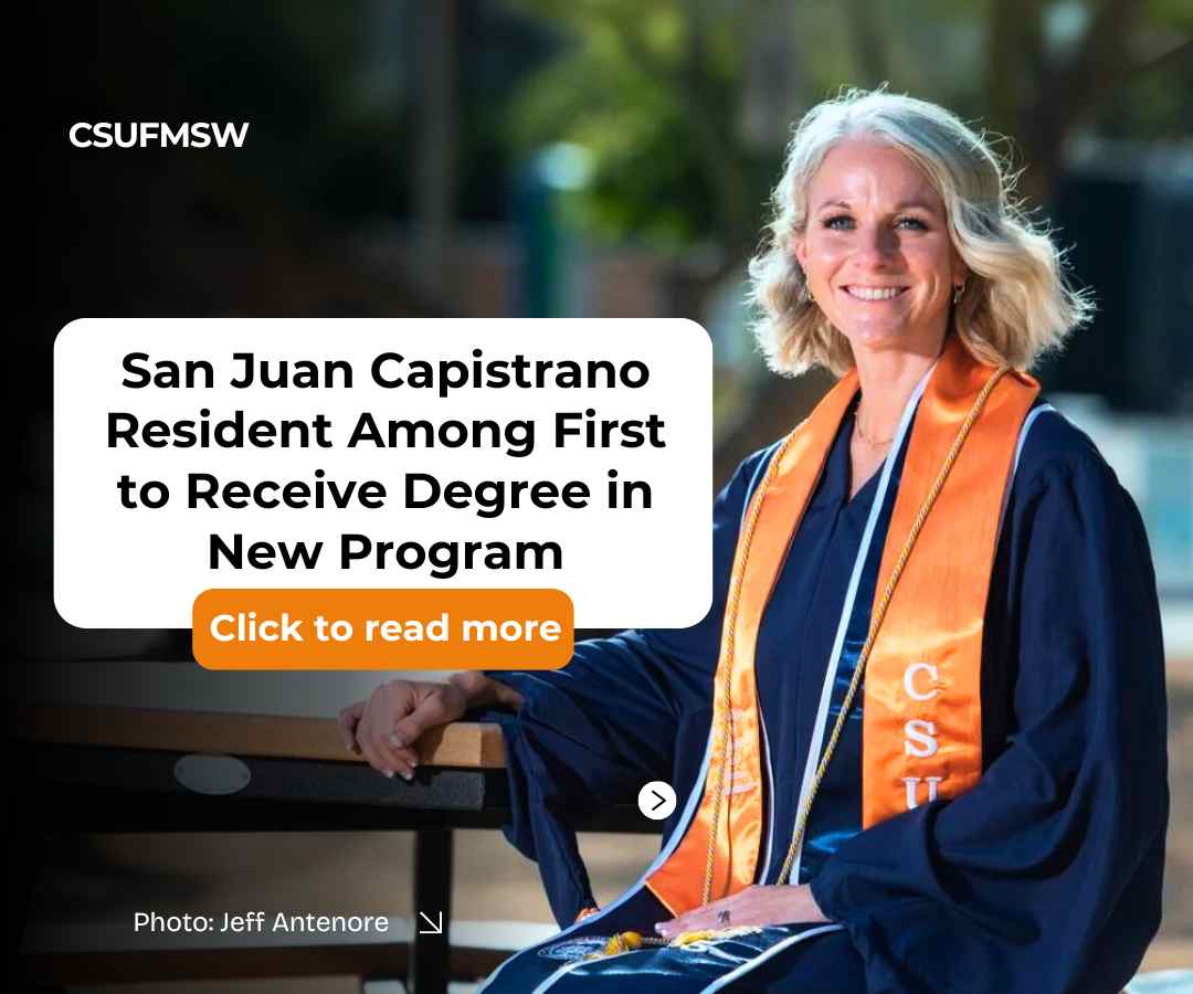 San Juan Capistrano Resident Among First to Receive Degree in New Program